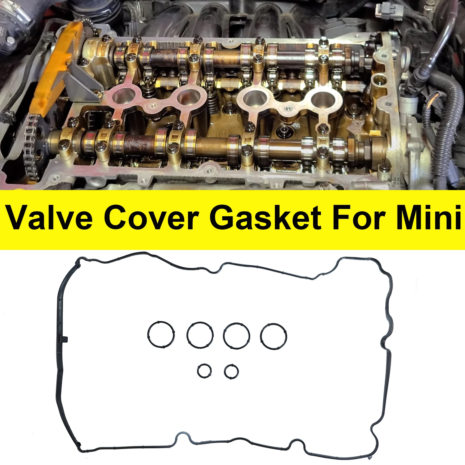 For Mini Clubman Cooper Peugeot Citroen Berlingo 2006 2007 2008 2009 2010 2011 2012 2013 2014 2015-19 Engine Valve Cover Gasket