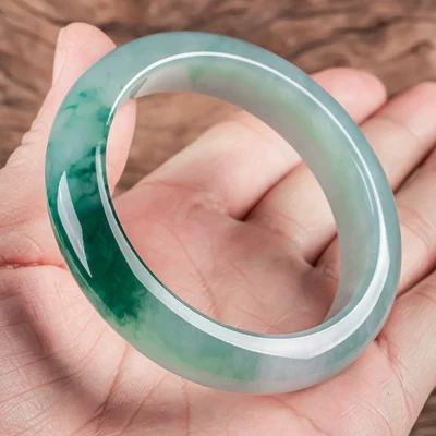 

Zheru jewelry натуральный бирманский жадеит 54 мм-64 мм браслет элегантные принцессы ювелирные изделия для матери подруге