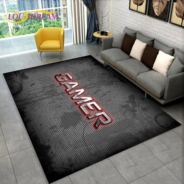 Alfombra Gamer para sala de juegos, tapete de baño para dormitorio, sala de  estar y pasillo - AliExpress