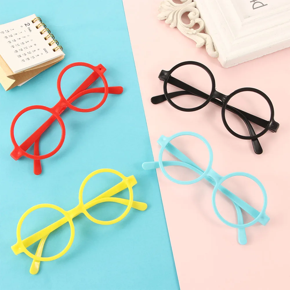 Fashion Round Glasses Frame Boys Girls Ultra Light Spectacle Frames Kids Eyewear Protection Without Glasses Lens eyeglasses frames eyeglass frames