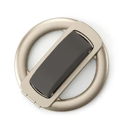 Silicone Magnetic Wristband Phone Holder with Rotatable Ring Stand and Anti - Slip Finger Grip (GRAY)