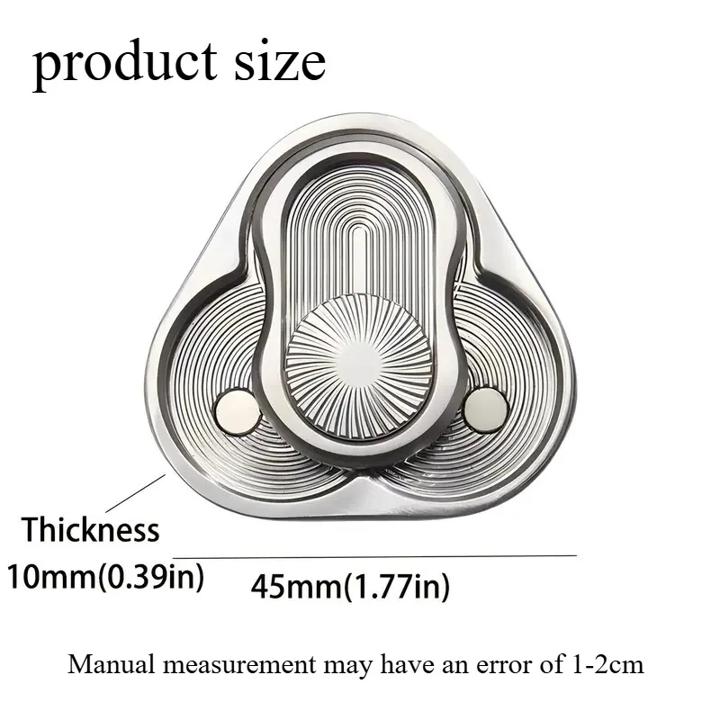 Metal Fidget Slider Toy Triangle Spin Card Push EDC Toy Sensory Fun Office Desk Relief Anxiety Adult Ideal Gift fidget toy sensory fidget toy anti stress toy finger sensory toy