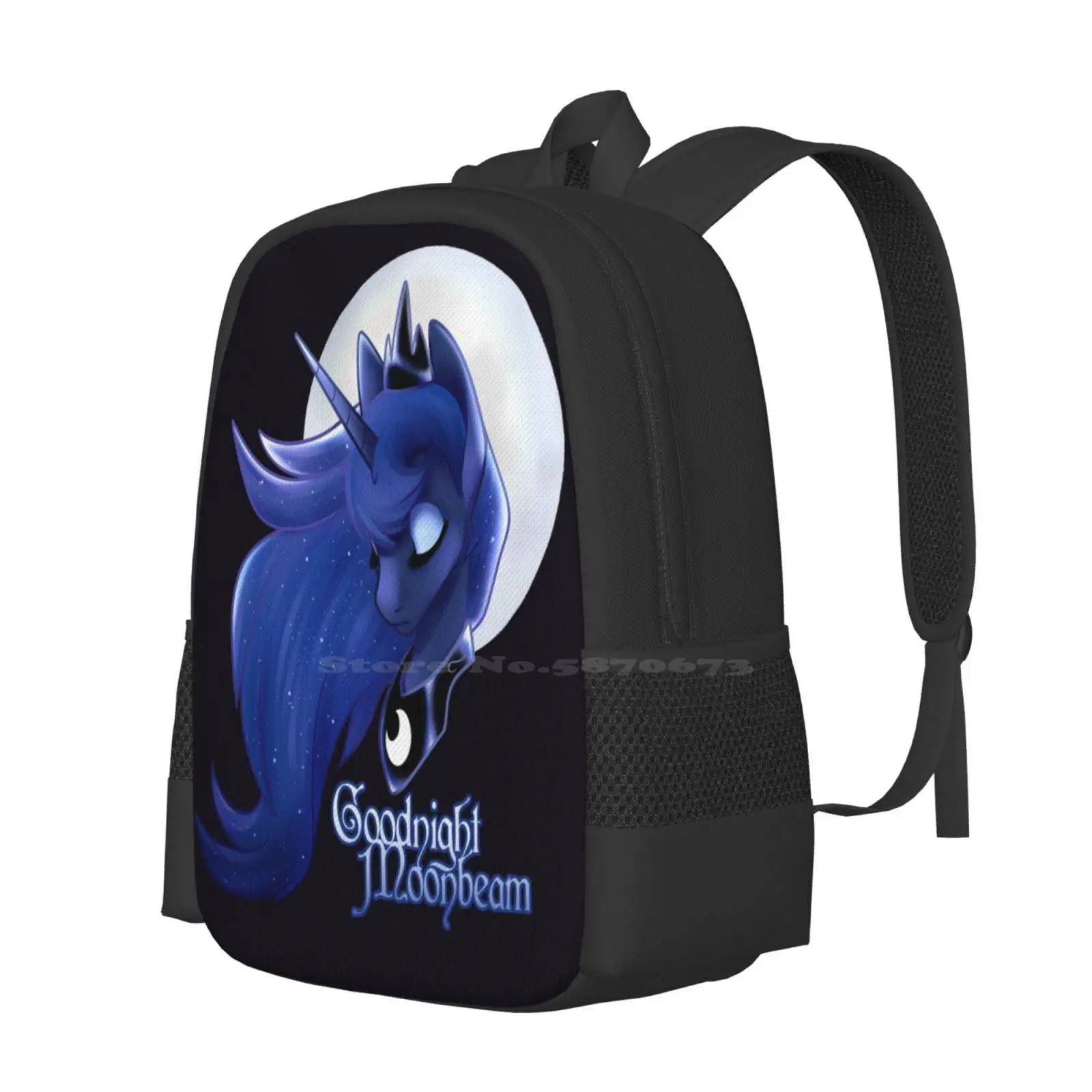 Goodnight Moonbeam School Bags Travel Laptop Backpack Princess
