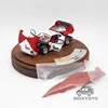 PGM 1:64 F40 Alloy fully opened RedWhite Diecast Model Car 4
