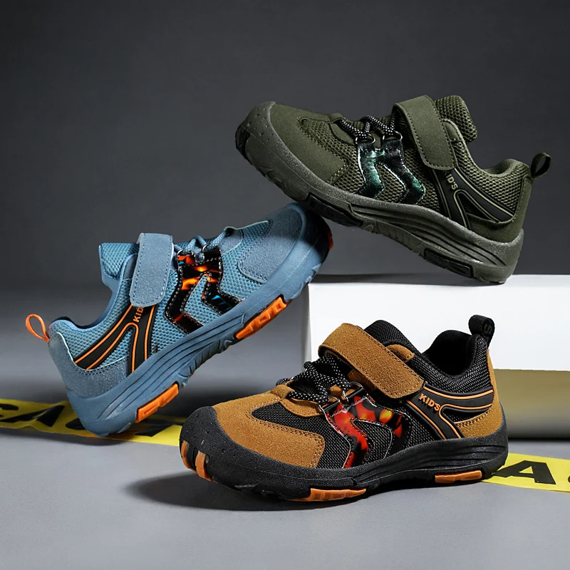 Sports Shoes Kids Sneakers Kids Shoes Kids Sports Shoes Autumn Children Hiking Sneakers Comfortable Kids Sports Shoes Breathable Boys Running Shoes Size 27-37
