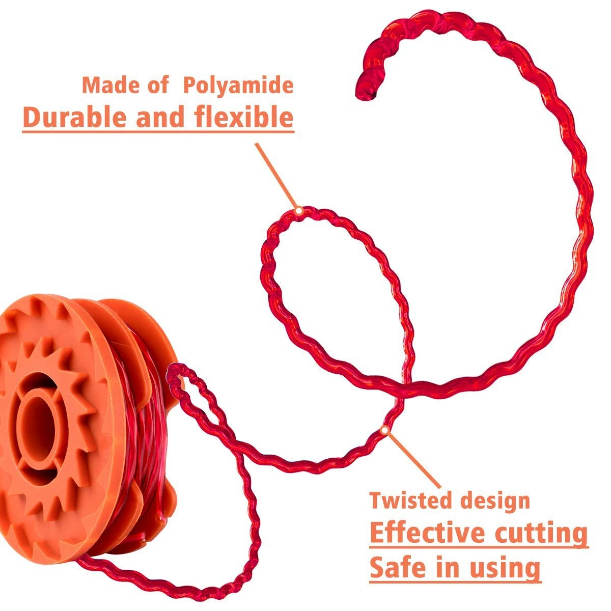 New Weed Eater Replacement Spools for Worx WA0007 WG116 WG119 String Trimmer Edger Spool Line Refills Parts Auto-Feed