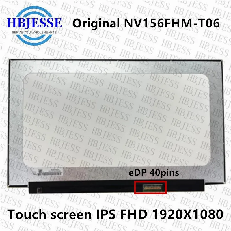 

Оригинальный сенсорный ЖК-экран IPS 15,6 дюйма для ноутбука HP Pavilion 15-eg1053cl 15-eg1073cl NV156FHM-T0E V8.0