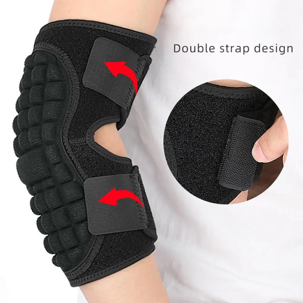 

Elbow Brace Soft Breathable Compression Elbow Pad with Fastener Tape for Pain Relief Support Protective Sleeve for Thickened