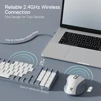 Redragon BS8772 Wireless Keyboard and Mouse Combo, 78 Keys 2.4Ghz Wireless Low-Profile Mechanical Keyboard w/ 2400 DPI Mouse - Image 5