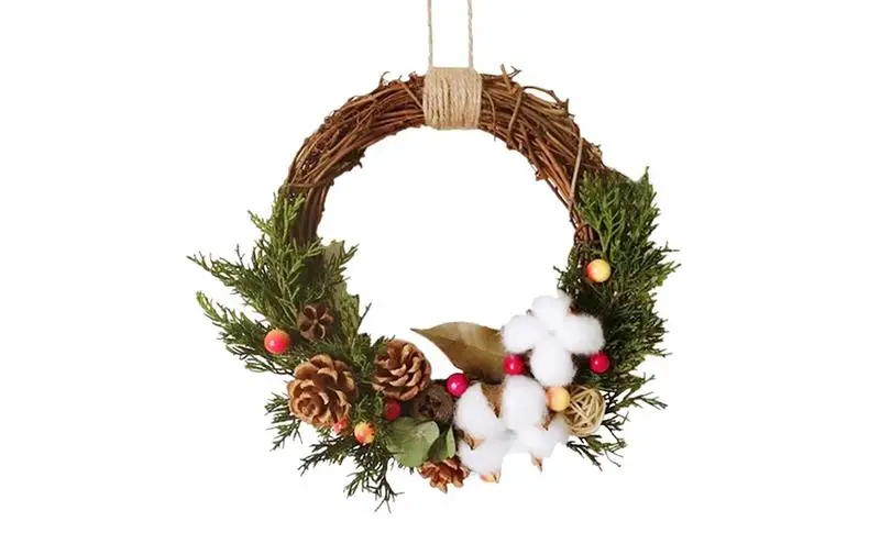 

Christmas Door Wreaths Rattan Flower Garland Set Christmas Decorations Wreaths For Wedding Wall Front Door Home Decoration