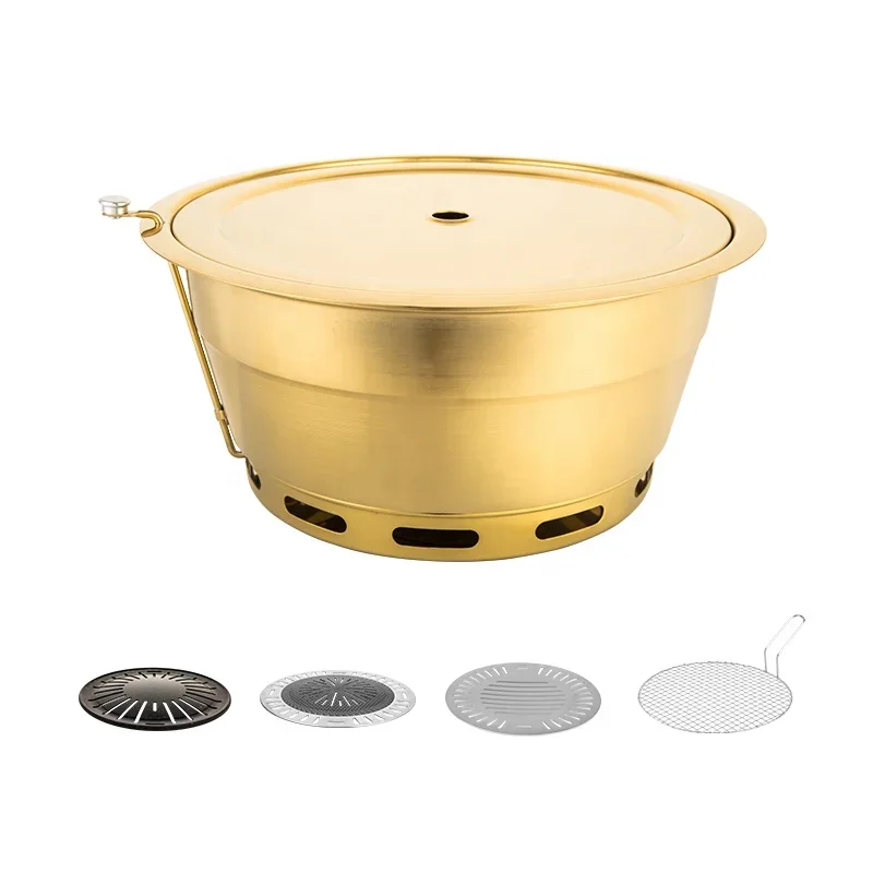 Xieheng hot-selling indoor special smokeless barbecue charcoal stove, fast heating and easy cleaning, stainless steel material 2