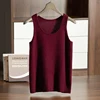 MVLYFLRT 12 Needle U-Neck Pullover Tank Top for Men's 100% Cashmere Knitted Inner Strap Summer New T-shirt Soft and Glutinous 4
