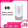 K19 Creative Portable Colorful Jellyfish Lamp Bluetooth Speaker HiFi Stereo 3D Surround Subwoofer Home Theater Sound System 1