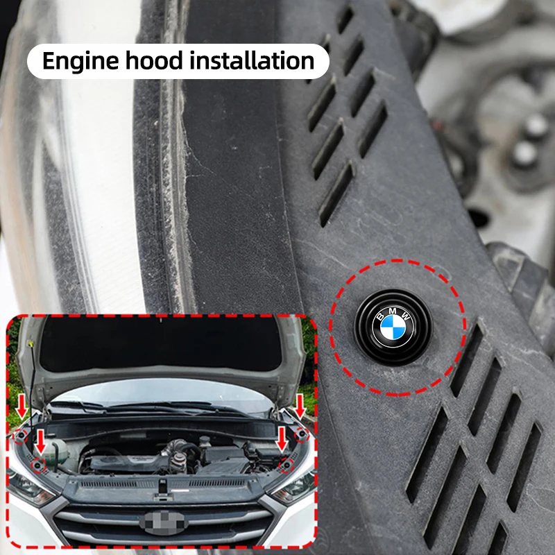 자동차 소음 방지 스티커 문짝 트렁크 충격 방지 버퍼, BMW F34 F07 F06 F10 F30 F25 F26 F48 F39 E71 E70 F44 F35 용, 12 개