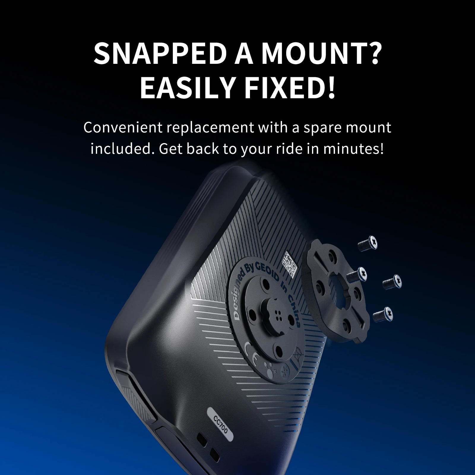 Computer per Bicicletta GEOID CC700 Wireless con Schermo a Colori, ANT+ WIFI, Tachimetro IPX7 Impermeabile, Navigazione per Percorsi, Contachilometri per Ciclismo - immagine 5