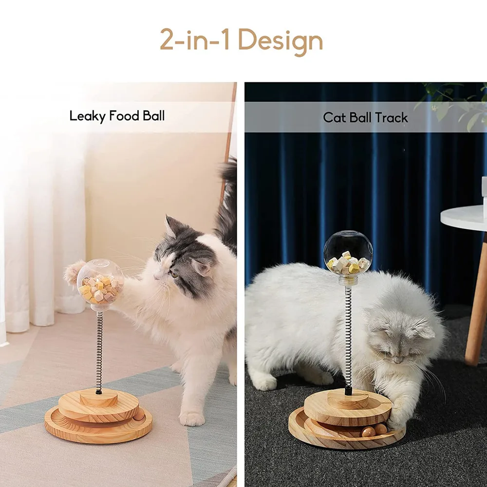 Animal de estimação gato gatinho tumbler rolo turntable brinquedos pena  vara interativo engraçado quebra-cabeça jogos cão gato acessórios coisas  interessantes - AliExpress