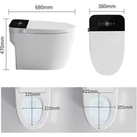 Smart Toilet for Bathrooms, Smart Bidet Auto Open/Close Lid, with Bidet Built in,Auto Dual Flush, Heated Toilet Seat 2
