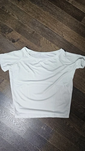 Backless Off-Shoulder Crop Top - Stretch Broadcloth Summer Tee photo review