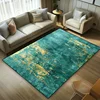 Modern Simple Style Pure Green Carpet Bedroom Bedside Home Decoration Area Custom Rugs Non-slip Washable Bathroom Floor Mats 4