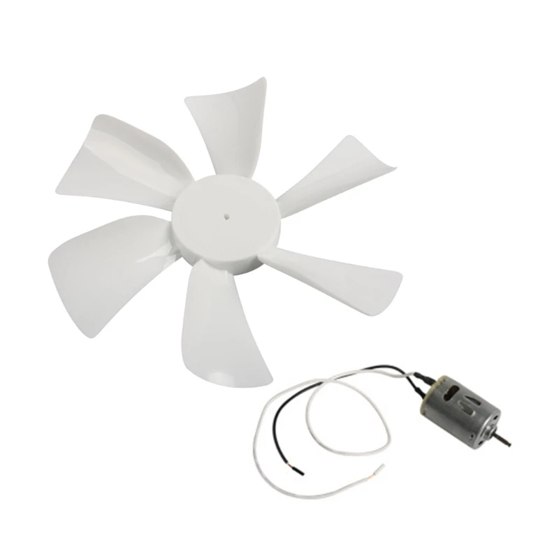 

6 inch RVs Vent Fan, 12V D-Shaft RVs Fan Motor with White Fan RVs Exhaust Fan Replacement Parts for RVs Roof