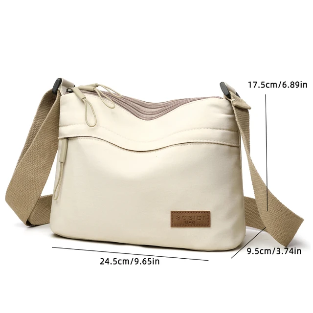 Multi-pocket Purse Canvas Handbag Multi-pocket Purse Canvas Handbag