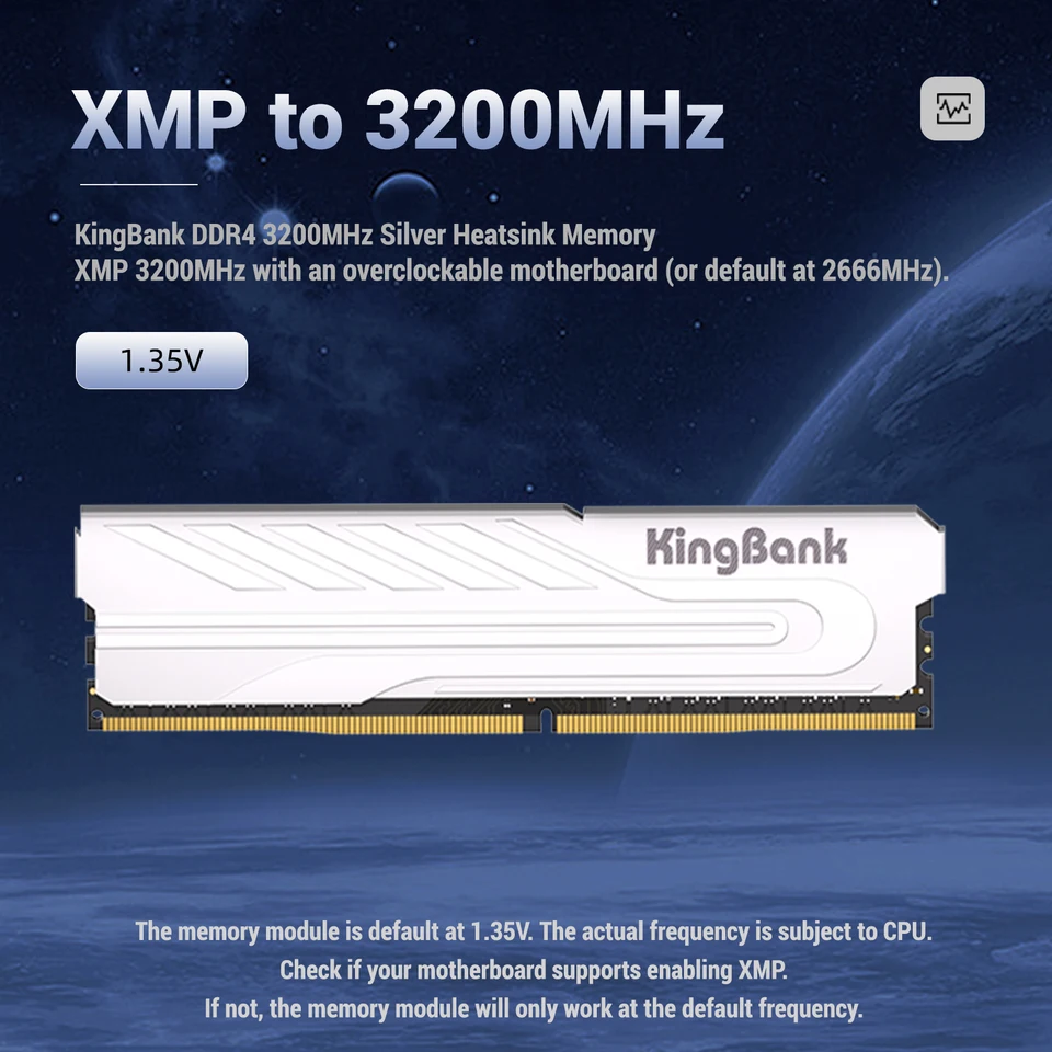 KingBank memoria ram ddr4 8gb 8GBx2 16gb 3200mhz XMP Desktop