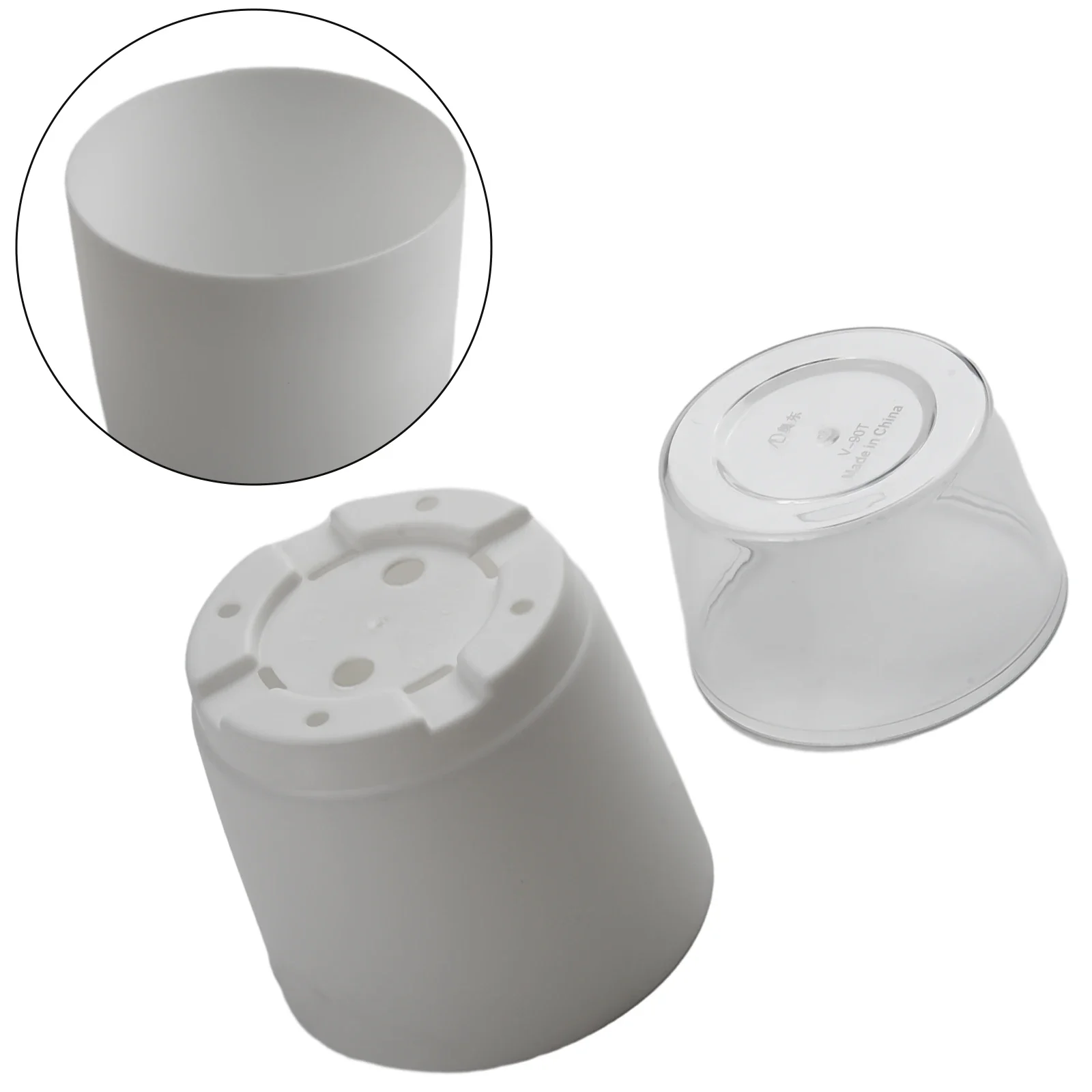 

Plant Pot Transparent Plastic Flower Pots Double Layer Automatically Absorb Water Lazy Pot Home Planters Plant Flower Decor Pot