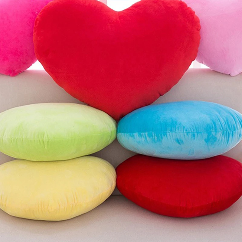 15/20/30cm Cute Heart Shaped Plush Pillow Soft Sleeping Pillow Living Room Decor Valentine Day Gifts Comfortable Sofa Cushion 4