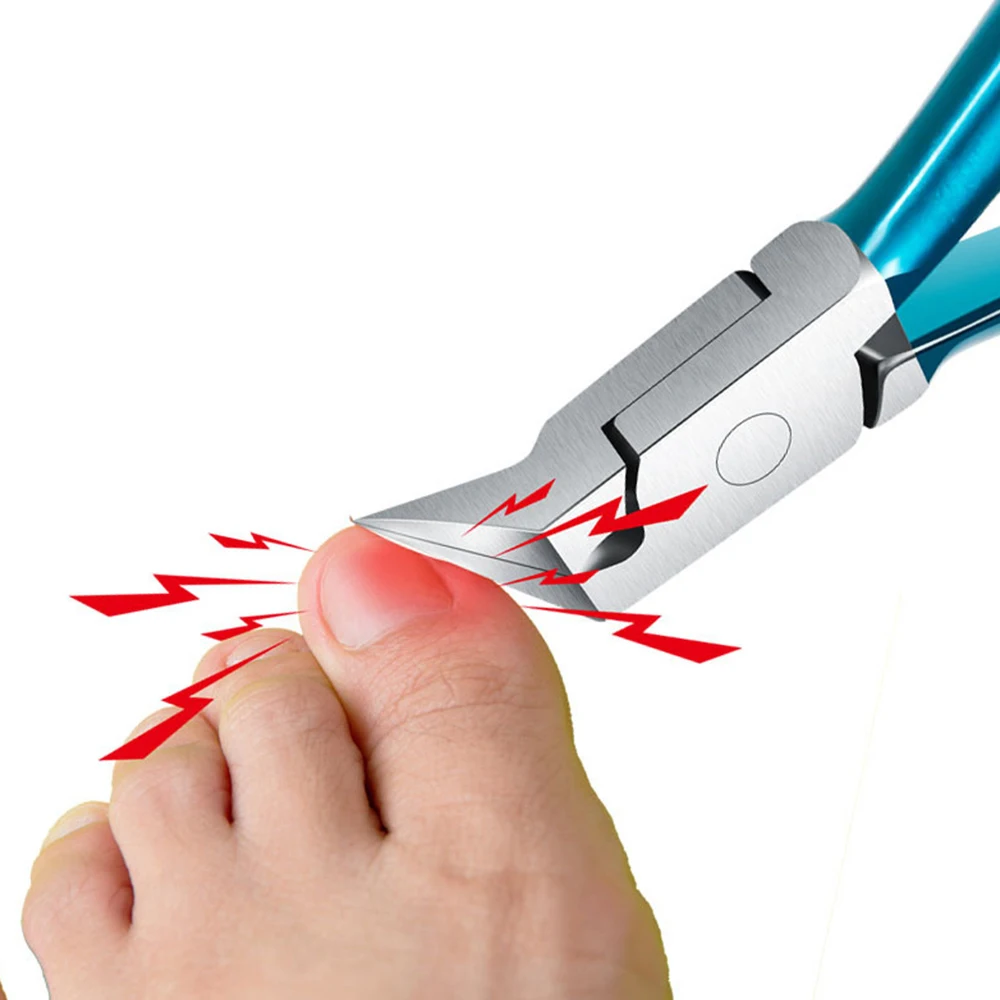 Toe Nail Clipper Set Stainless Steel Dead Skin Art Pedicure Plier Cutter Scissor Tool For Thick Ingrown Nails Paronychia