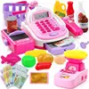 Pretend Play House Toy Children's Simulation Supermarket Cash Register Upgraded Version With Electronic Scale Kid Game Toys 1