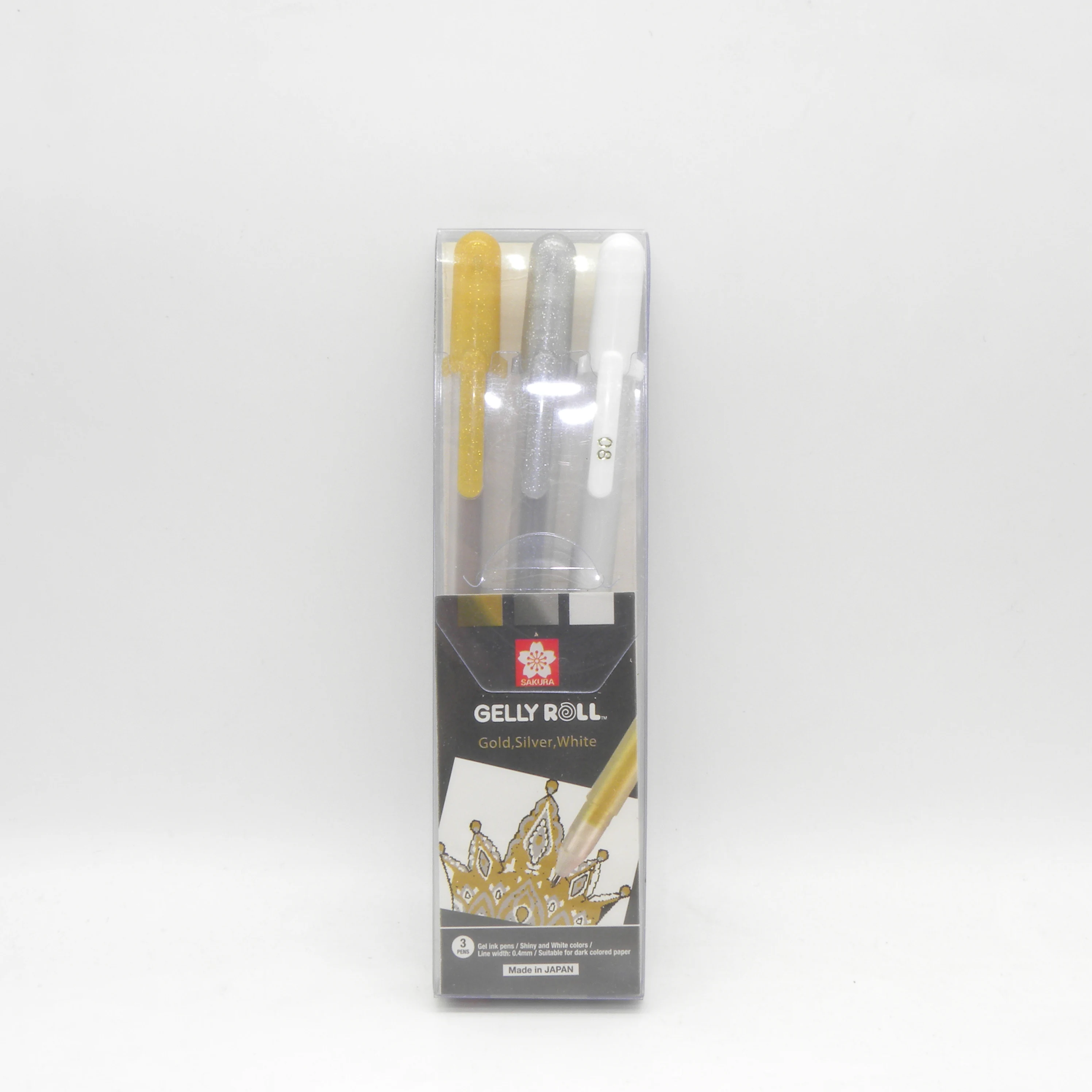 Gel Pens Colored Pens Drawing Pens Sakura Gelly Roll Gel Pen White Color 0.5 mm 0.8 mm 1.0 Japan