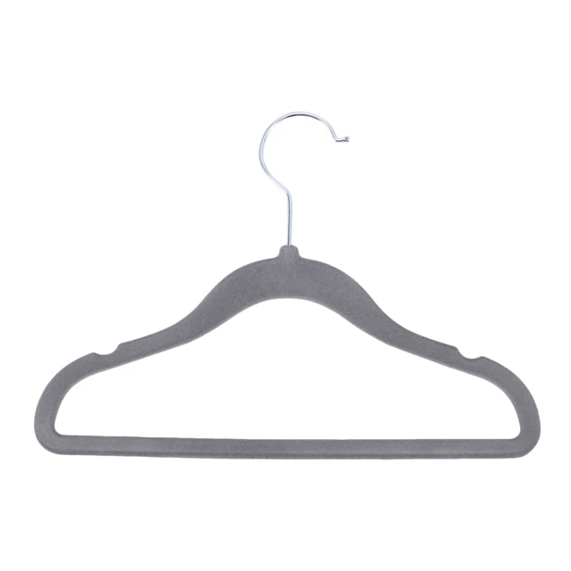 Promotion! Kids Velvet Non-slip Clothes Hangers, 30-pack, Grey - Drying  Racks - AliExpress