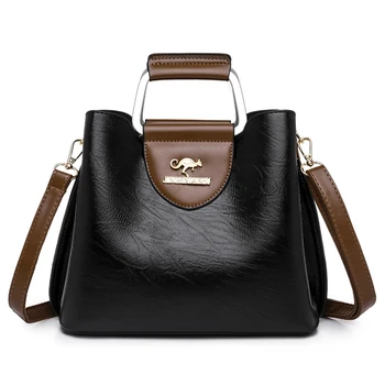 Luxus Designer Handtasche Geldbörsen für Frauen 2024 weibliche Öl Leder Marke Schulter Cross body Messenger Einkaufstasche kleine Mode Sack — изображение 3