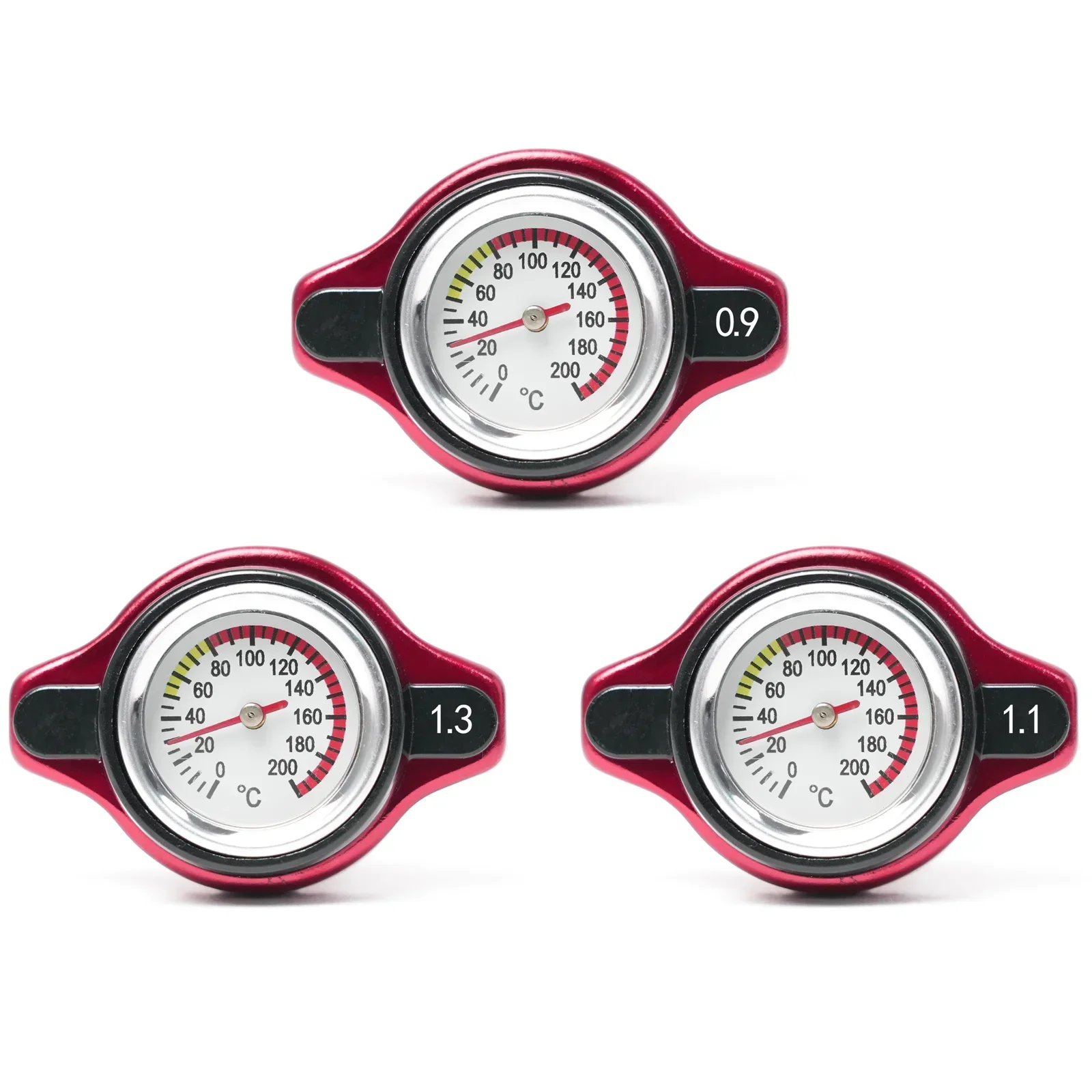 Thermo Radiator Cap Tank Cover Water Temperature Gauge 0.9 Bar/ 1.1 Bar/1.3 Bar Car Motorcycle Styling radiator cap