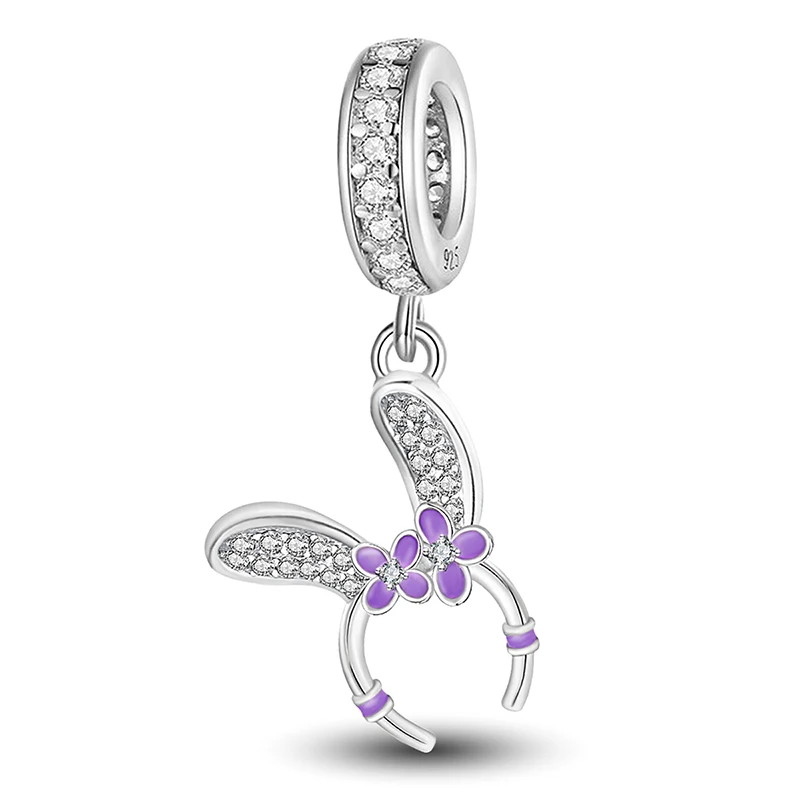 925 Sterling Silber Perlen mit Motiven wie Welpen, Sonnenbrillen, Enten, Kochmäuse für DIY Armbänder und Armreifen, hochwertiges Schmuckgeschenk. – Detail 16