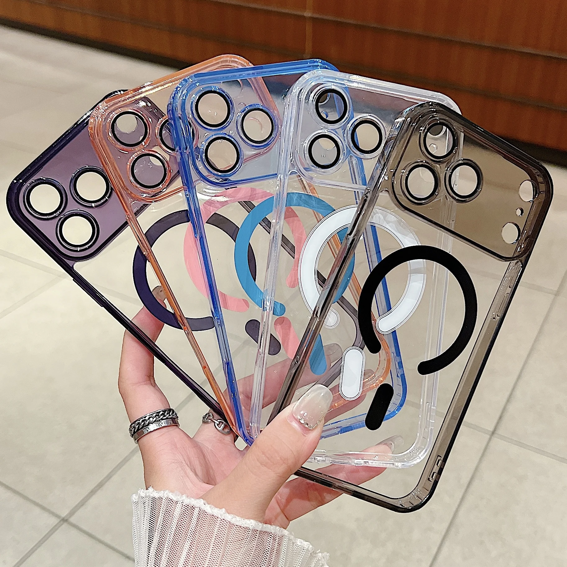 Magnetic Wireless Charging Case with Full Protection and Camera Lens Cover