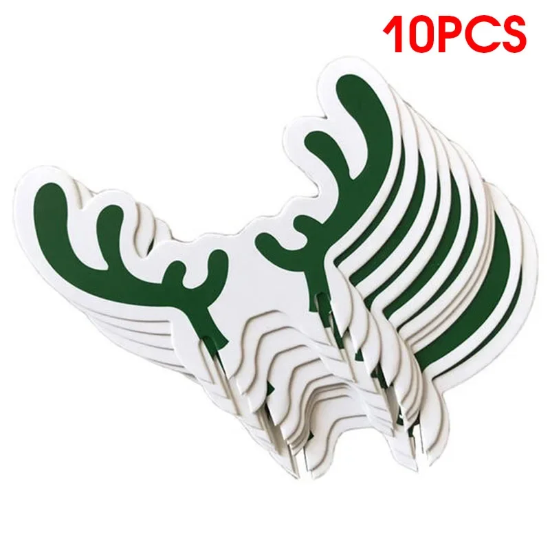 thumbnail image 1 of Juego de 10 tarjetas para copas de vino, decoración navideña, gorro de Papá Noel, decoración de vidrio, árbol de Navidad, muñeco de nieve, decoración del hogar, accesorios de Año Nuevo 2024, 1 of 5