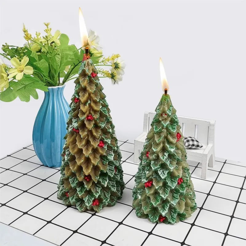 

Pine Tree Handmade Soap Mould, Silicone Mold, Christmas Tree Molds, Fondant Clay Resin Molds, Candle Mould, LZ043, PRZY