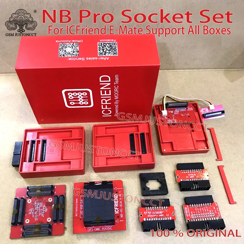 Разъем NB Pro 4 в 1 для ICFRIEND E-mate EMMC и UFS BGA254 BGA297 поддержка стандартной коробки разъем