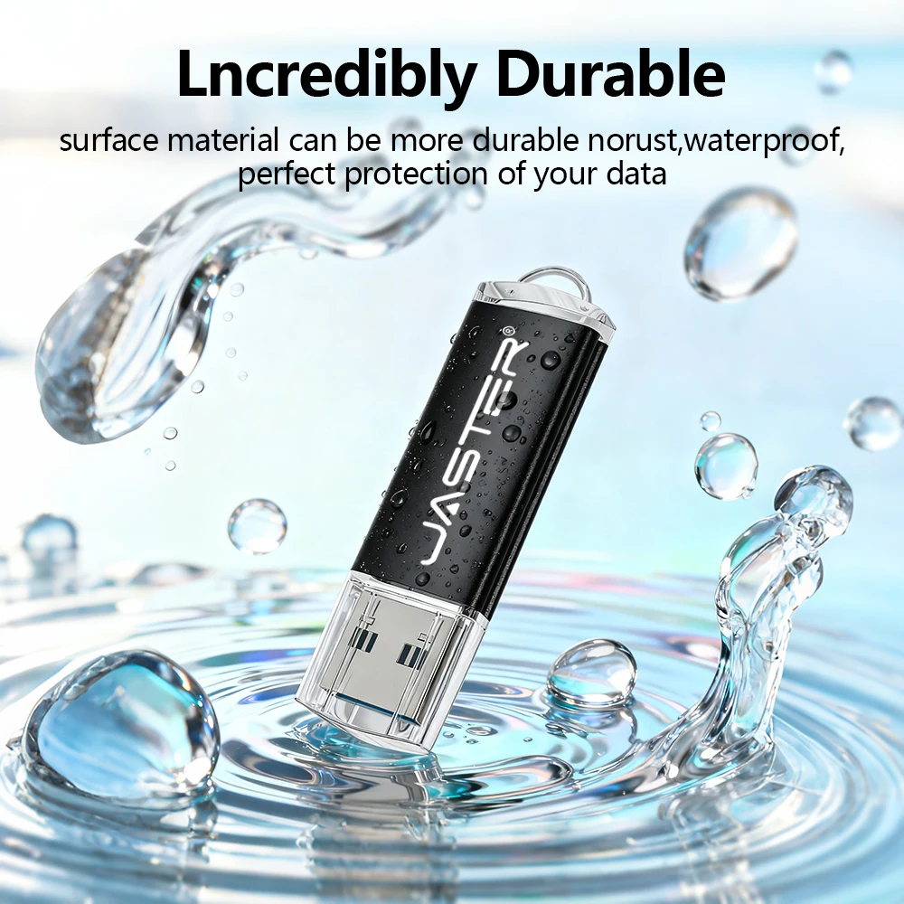 JASTER 비즈니스 선물용 USB 3.0 플래시 드라이브 128GB 고속 메모리 스틱 64GB 실제 용량 펜 드라이브 32GB 16GB 8GB 4GB U 디스크