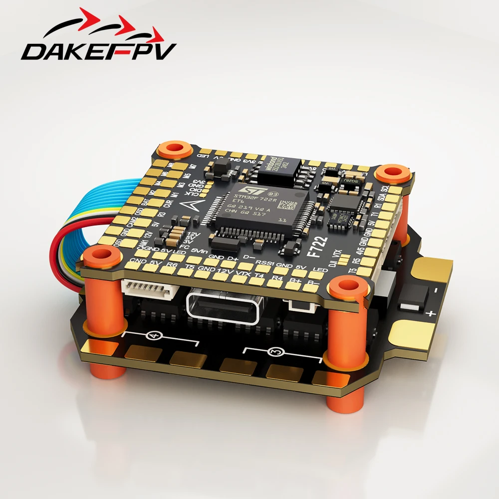 DAKEFPV F722 Stack 6S 55A - Contrôleur de Vol FPV