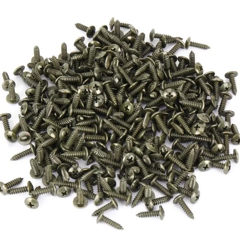Car Motorcycle Mixed Self-tapping Screw U-shaped Clip Set Anti-rust Protection Metal Iron Fasteners Clips Screws Buckle Sheets