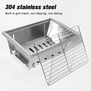 Portable Stainless Steel Barbecue Grill 1