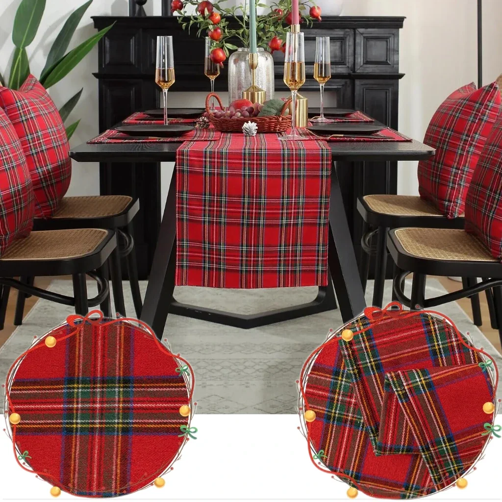 Idées De Déco Pour Une Table De Noël Rouge Et Blanche, Fraîche Et élégante