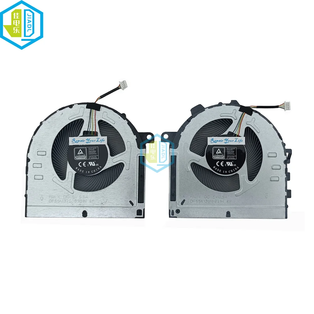 Cpu Gpu Fan Cooler para Lenovo Ideapad Ventiladores de Refrigeração Vga Laptop Ideapad Jogos 315ach6 3-15ihu6 Dfs5k12b159a1h Dfs5m325063b1h 5h40s20424