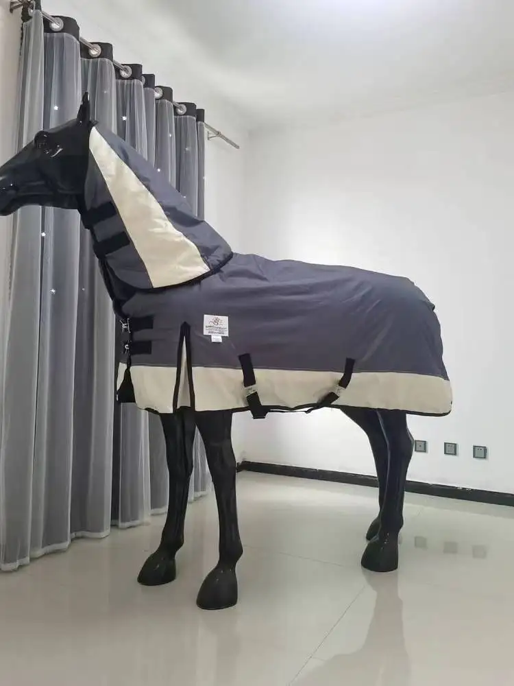 Equestrian Print Polyester Turnout Horse Blanket Equine Warm Fleece Horse Rugs Breathable Stable Fleece Rugs