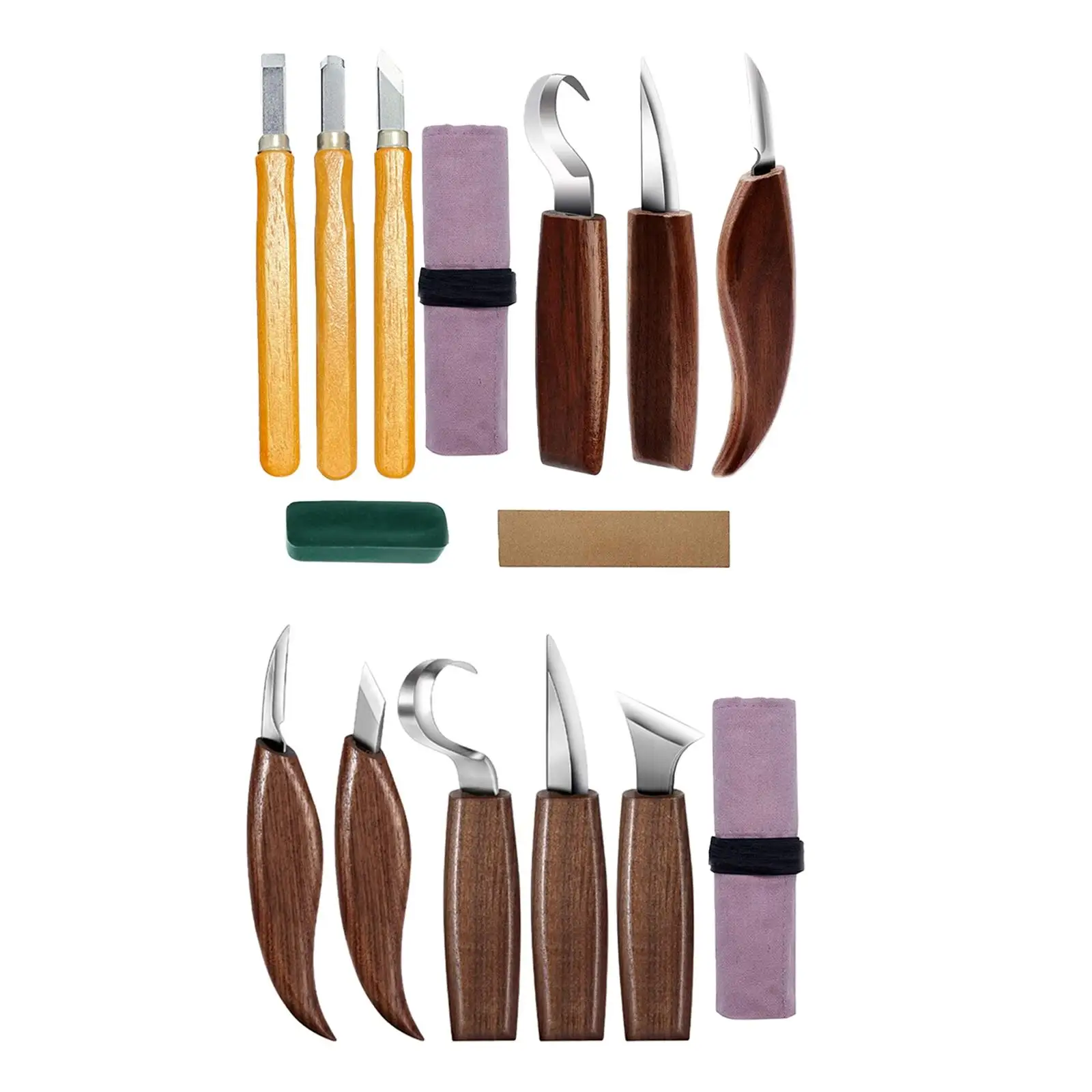 Professional Wood Carving Whittling Knives Set Woodworking Carpenter Tool Hook