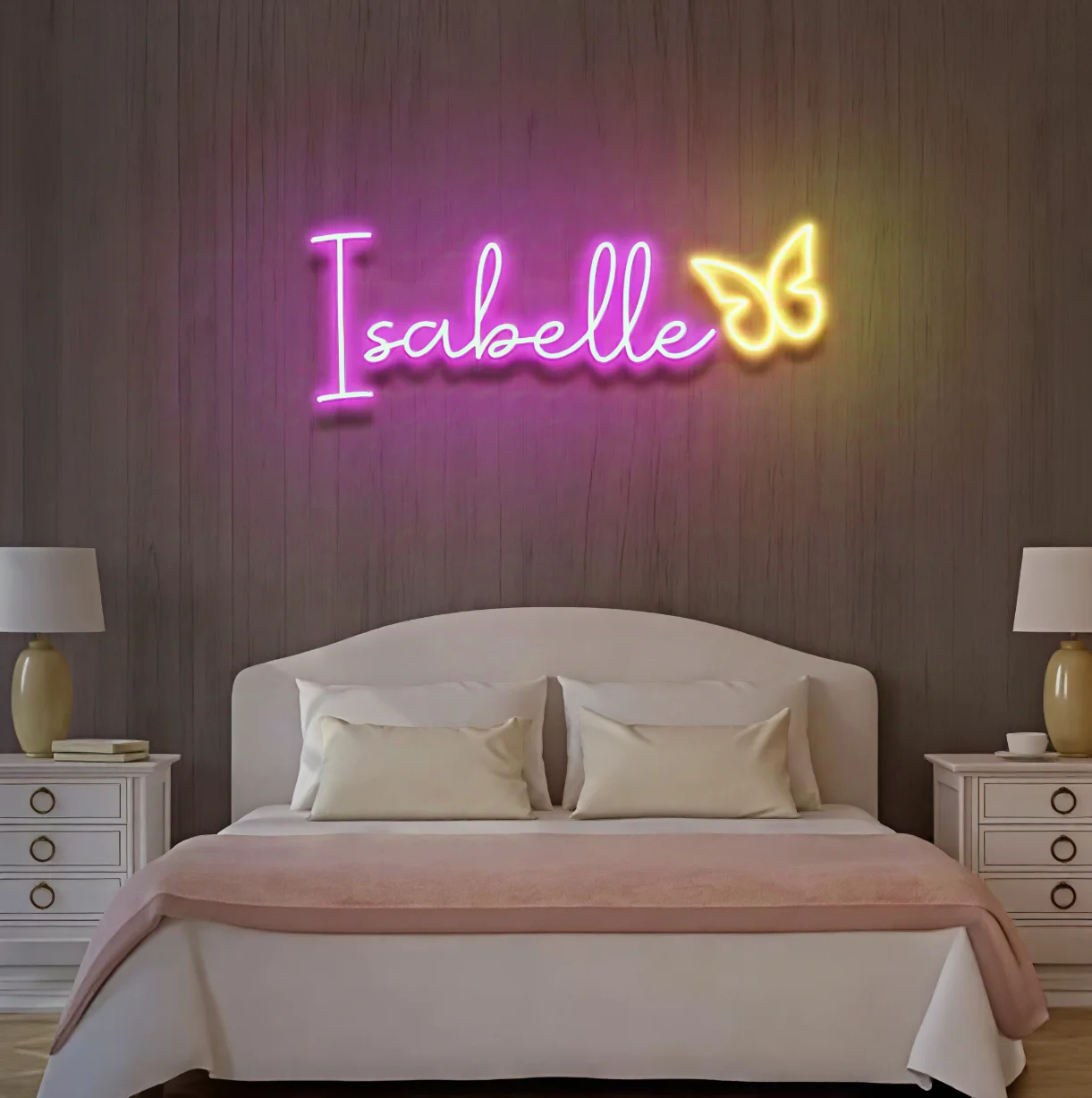 ป้ายไฟนีออนแบบกำหนดเอง ป้ายชื่อส่วนตัว ไฟนีออน LED ของขวัญวันเกิด ตกแต่งห้องนอน ตกแต่งผนัง งานแต่งงาน โคมไฟนีออน LED 1