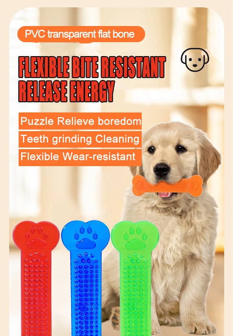 Indestructible Rubber Dog Bone Toy For Aggressive Chewers Dental_voghion.com