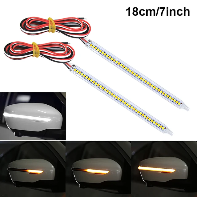SEAMETAL 12V LED Car Rearview Mirror Indicator Lamp Auto Headlight ...
